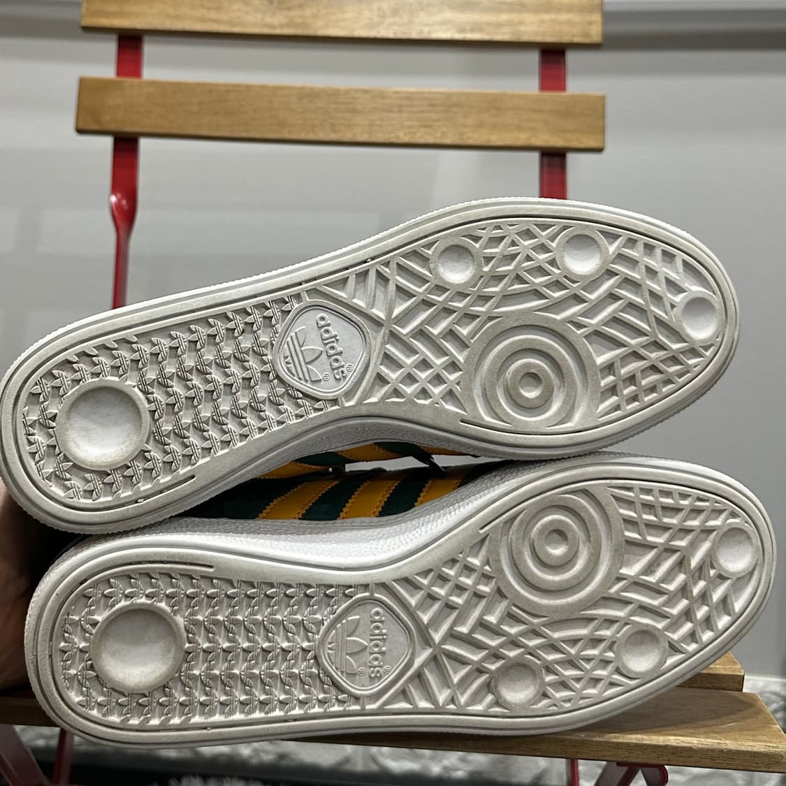 270) 아디다스 운동화 남성 남자 신발 스페지알 그린/골드 스웨이드 상품이미지6