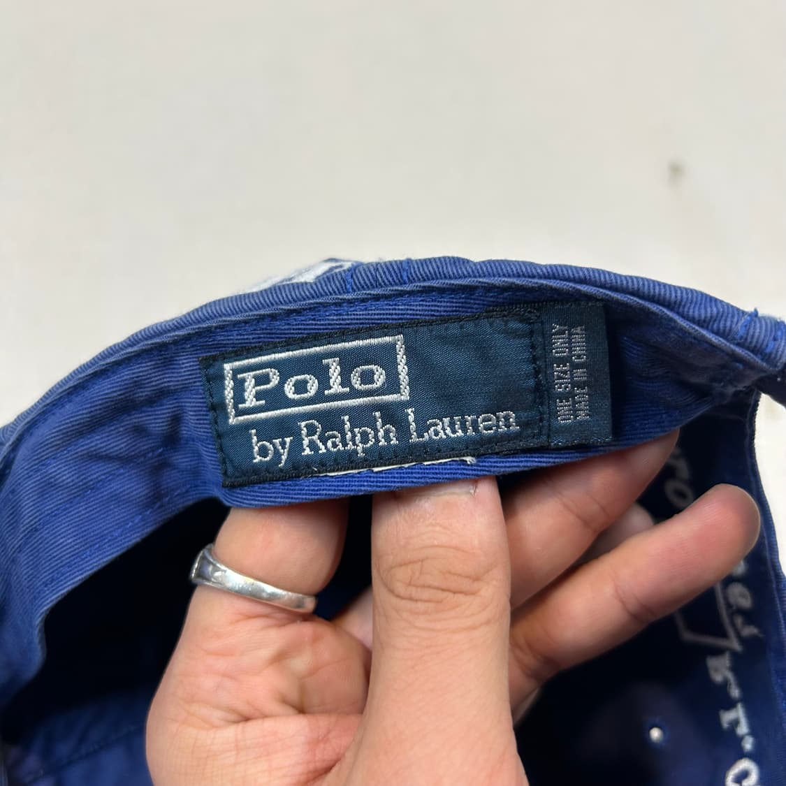 폴로 랄프로렌 이탈리아 패치로고 볼캡 블루 상품이미지7