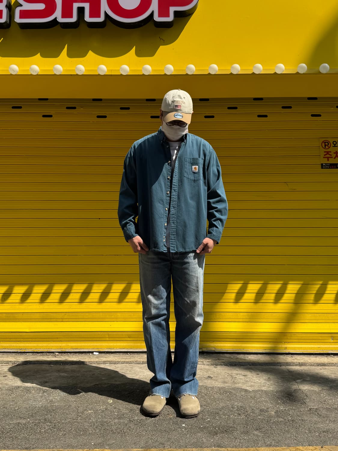 칼하트 버튼다운 워크셔츠 L 상품이미지4