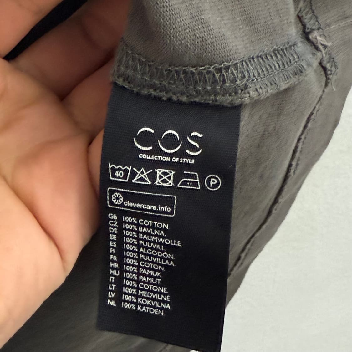 코스(COS) 오버핏 반팔 티셔츠 (L) 상품이미지3