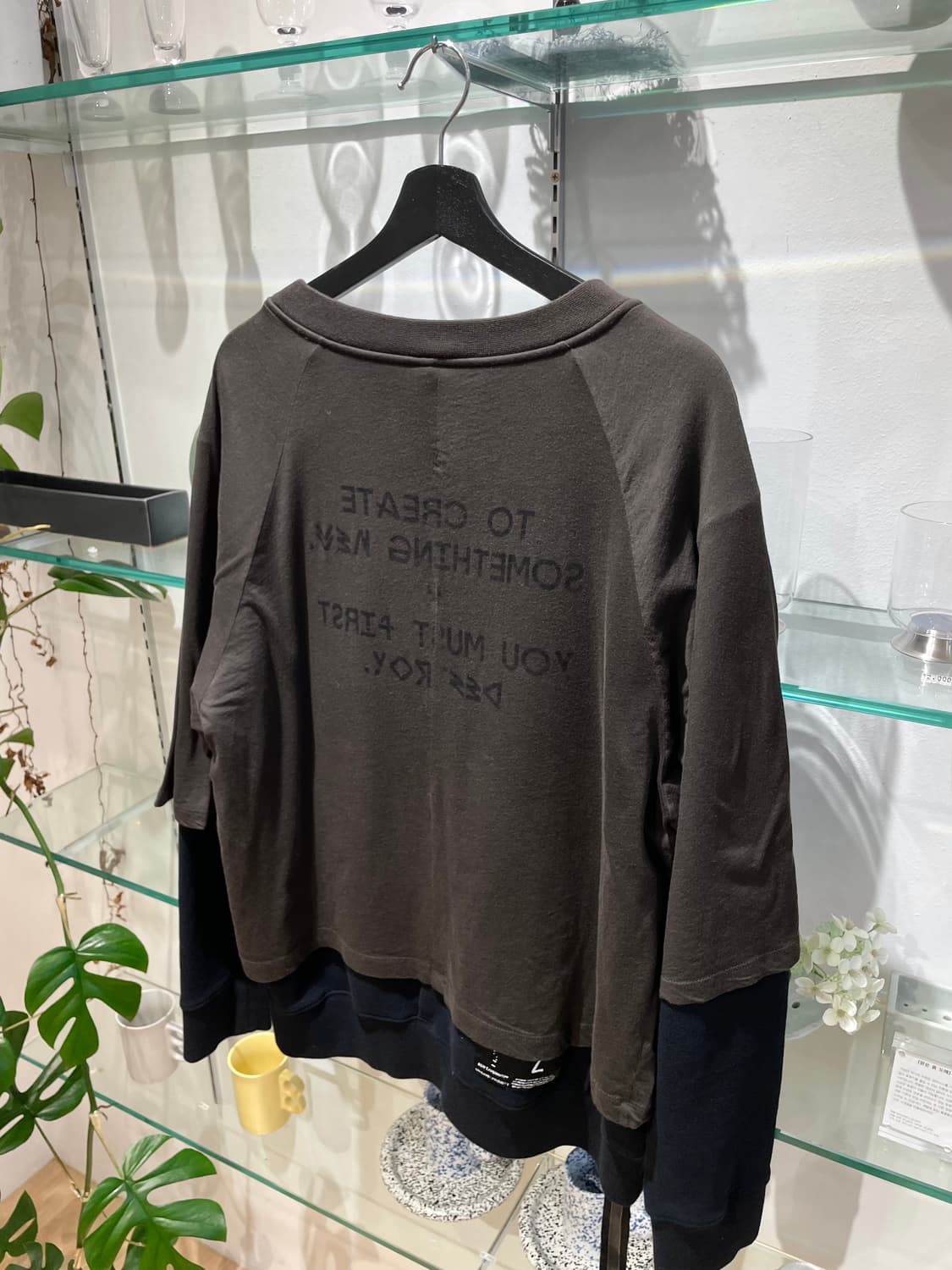 언레이블 프로젝트 layered sweatshirt 상품이미지5