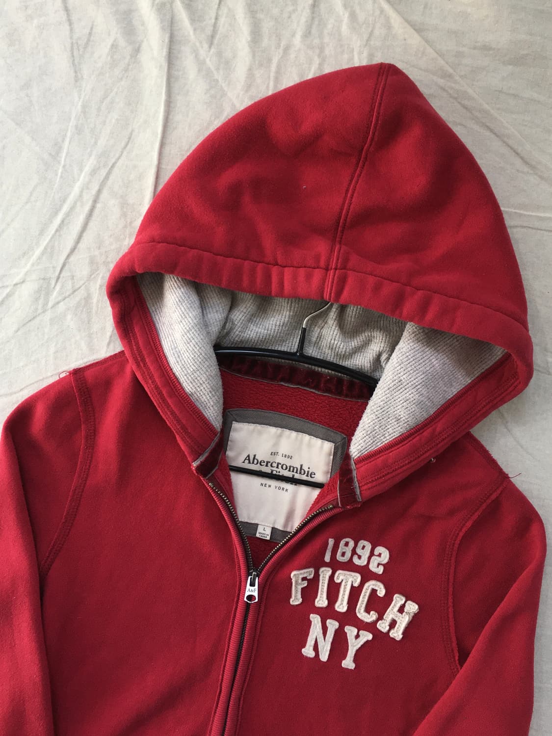 아베크롬비 로고 후드집업 상품이미지4