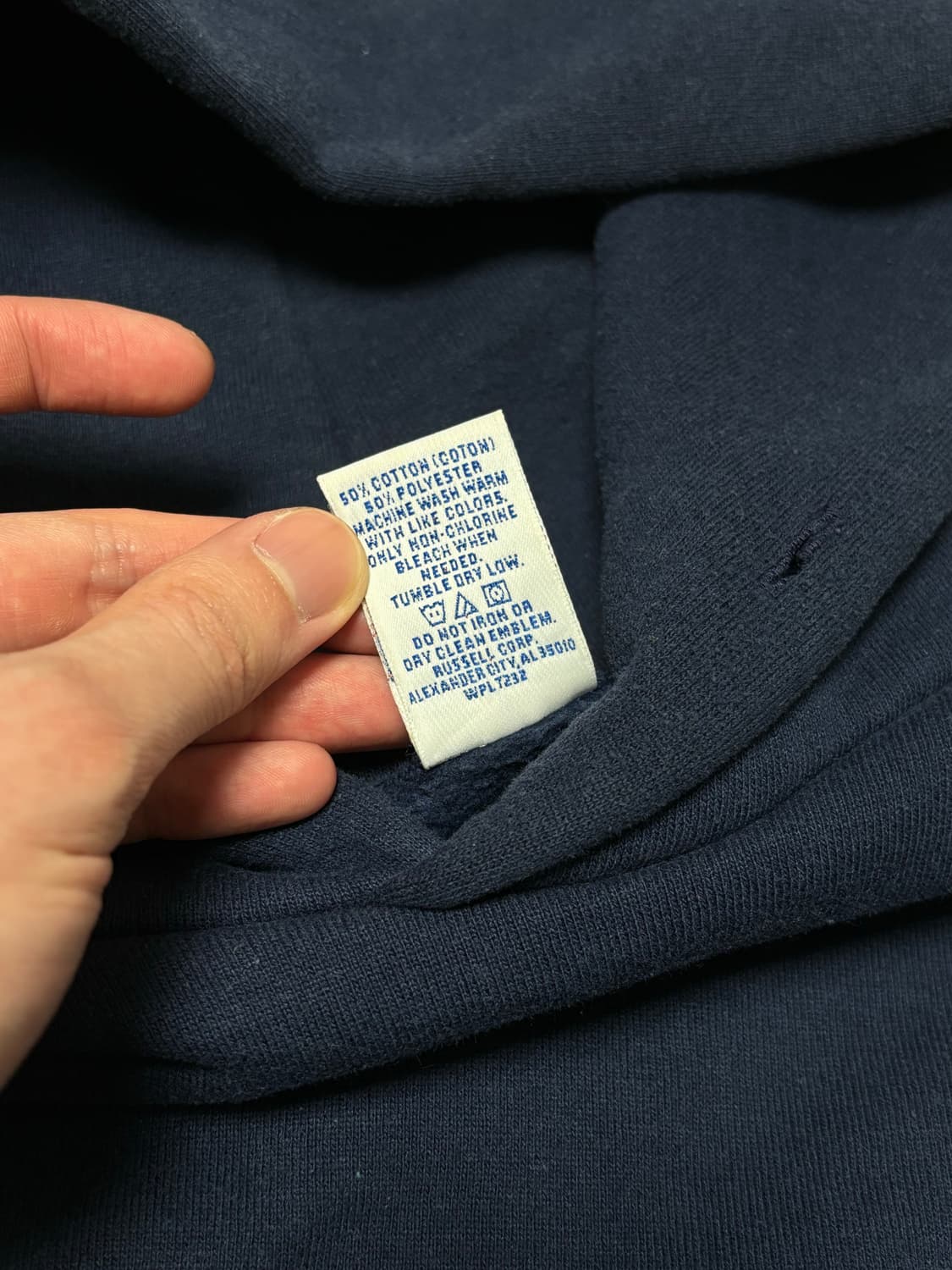 90s 러셀 블랭크 후드 상품이미지4