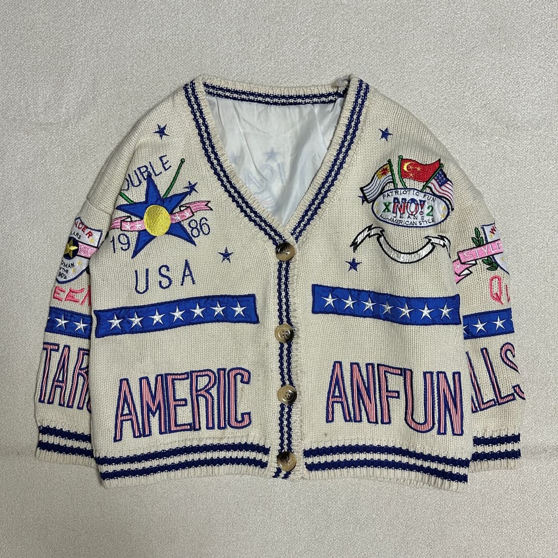 빈티지 아메리칸 니트 가디건 상품이미지2