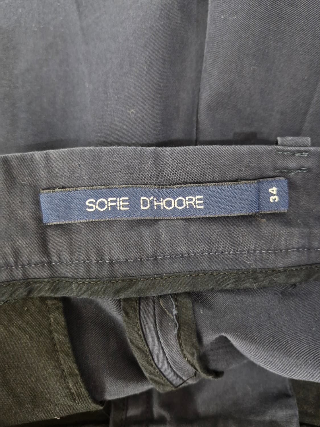 SOFIE D'HOORE 소피드후레 코튼 쇼츠 네이비 상품이미지3