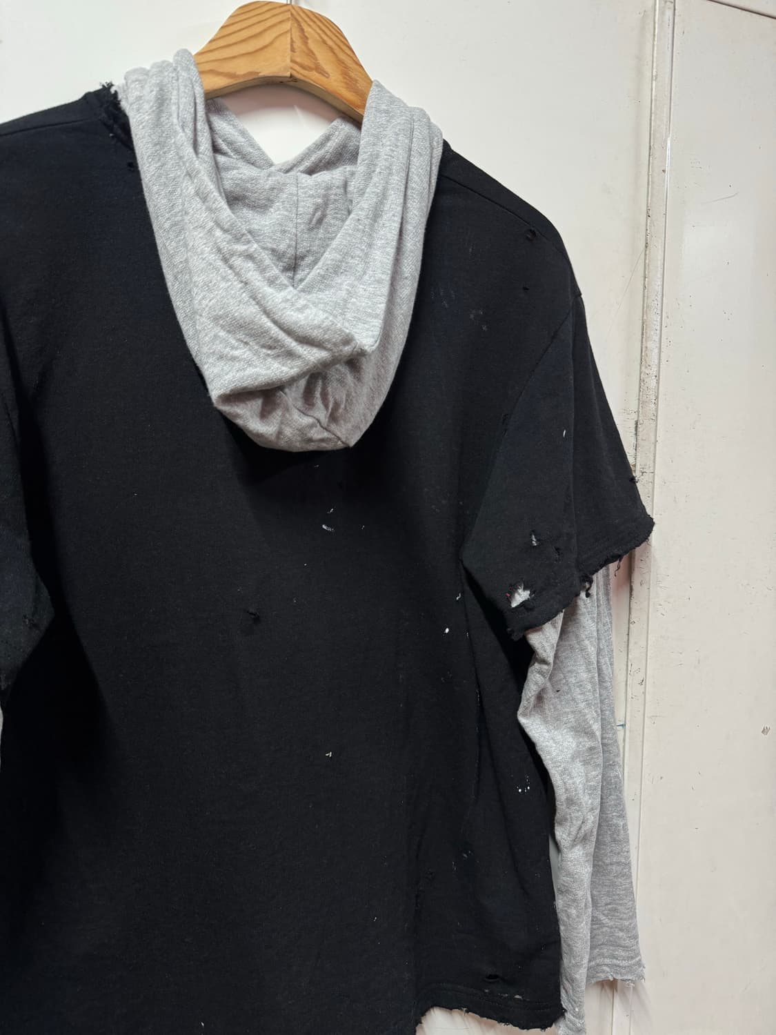 빈티지 레이어드 후드티 상품이미지6