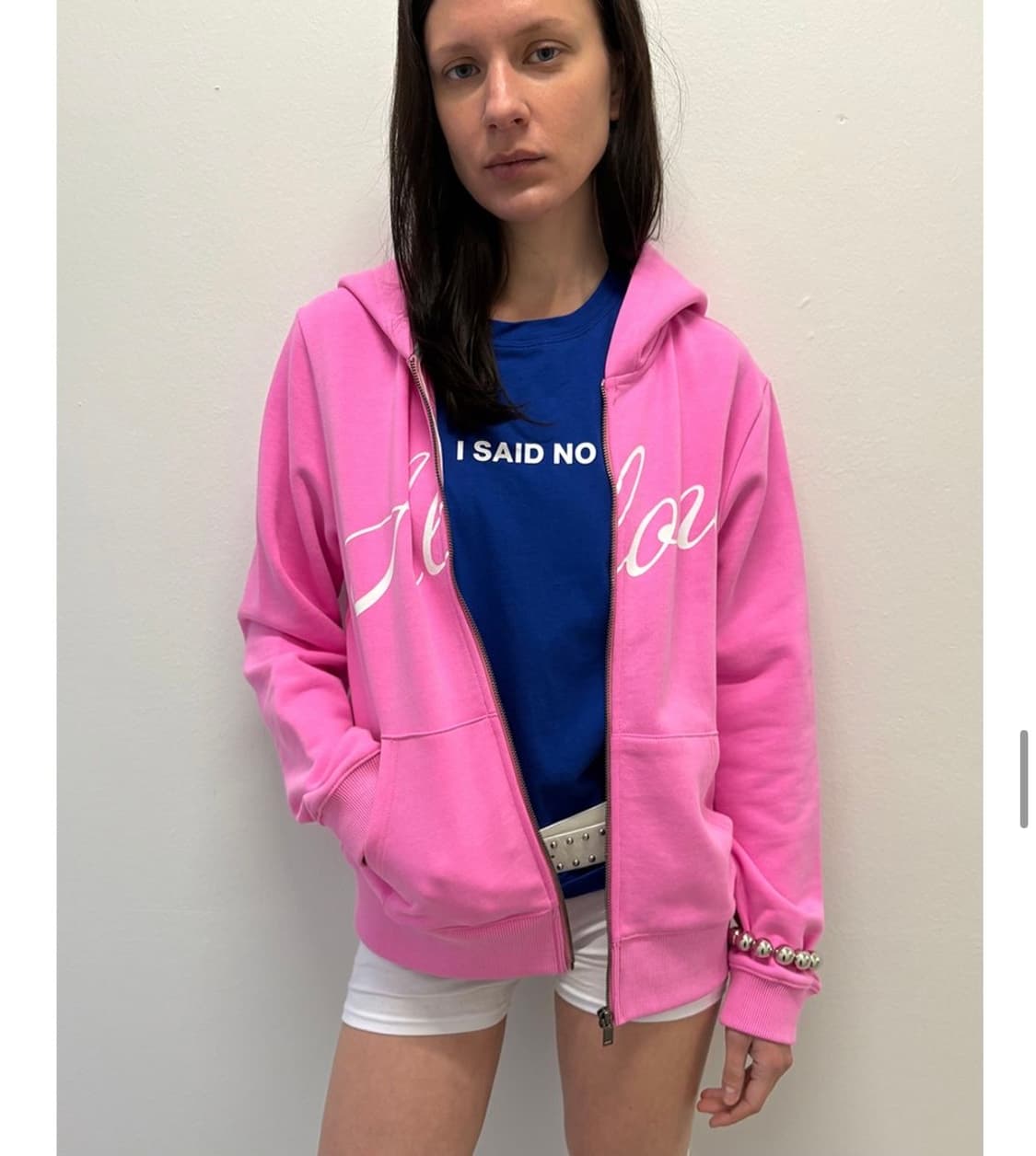 ZIP-UP HOODIE, HOT PINK 상품이미지2