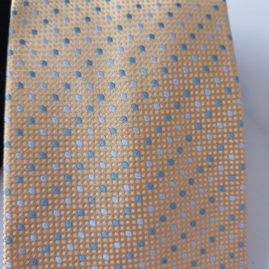 짐톰슨 실크 옐로우 도트 넥타이 9.5cm A+등급 A18972
 상품이미지5