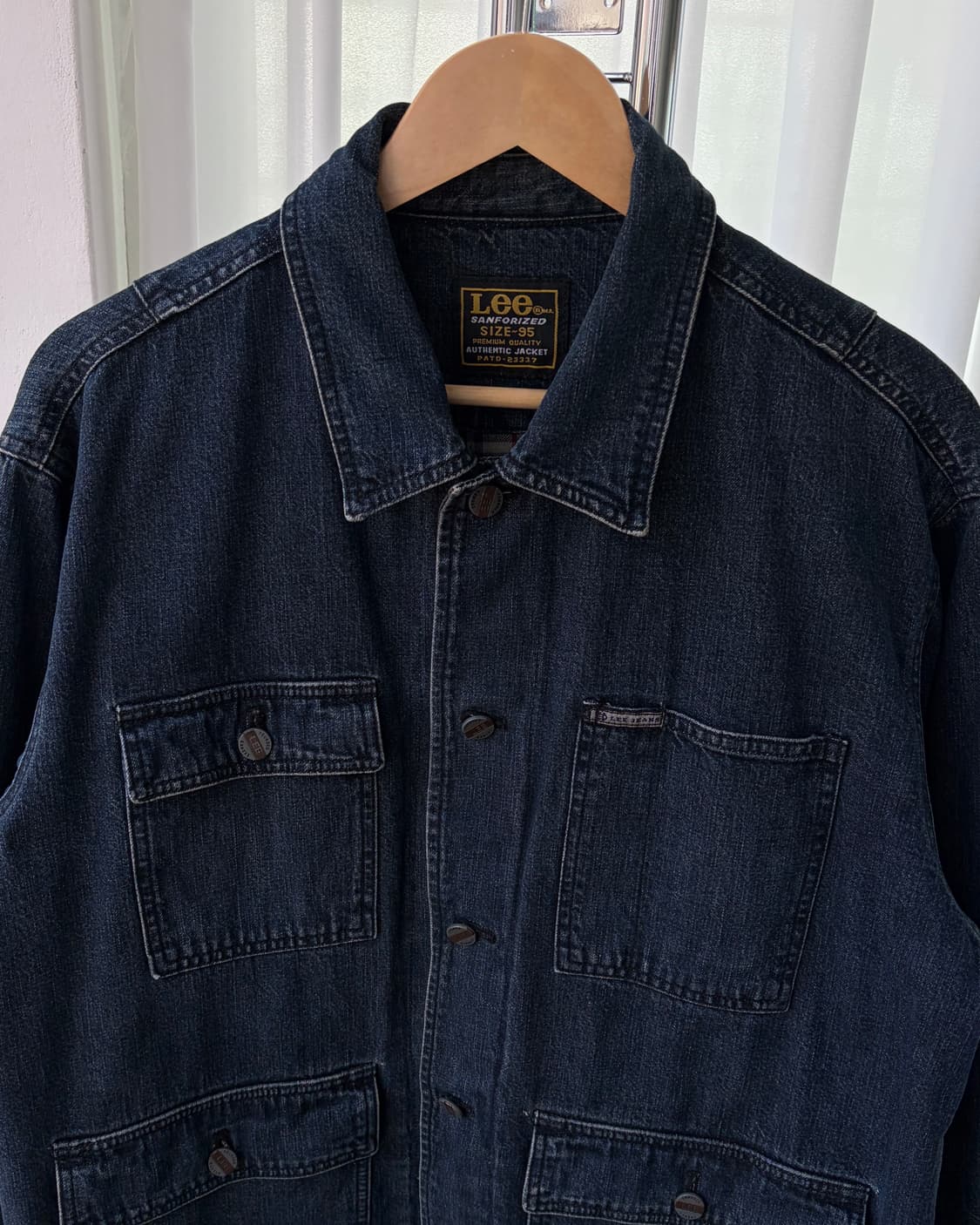 [M-L]LEE 90s 리 플란넬 라이닝 데님 자켓 초어 코트 상품이미지5