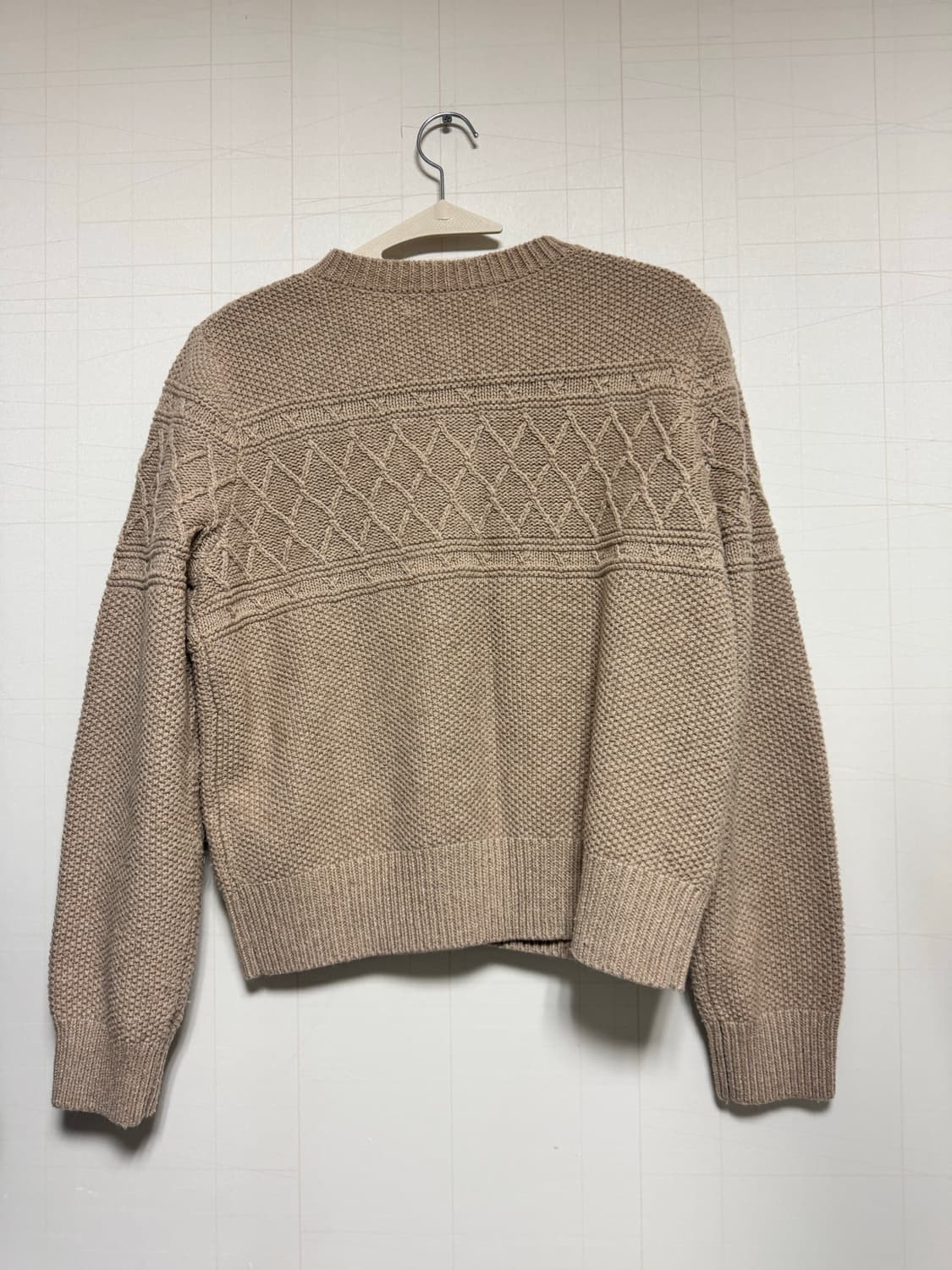 에잇세컨즈 베이지 니트 가디건 S 상품이미지2