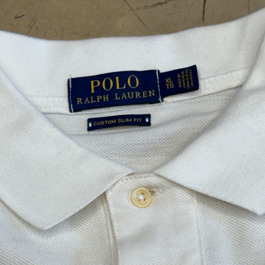 XL 폴로랄프로렌 커스텀슬림핏 화이트 카라티셔츠 상품이미지4