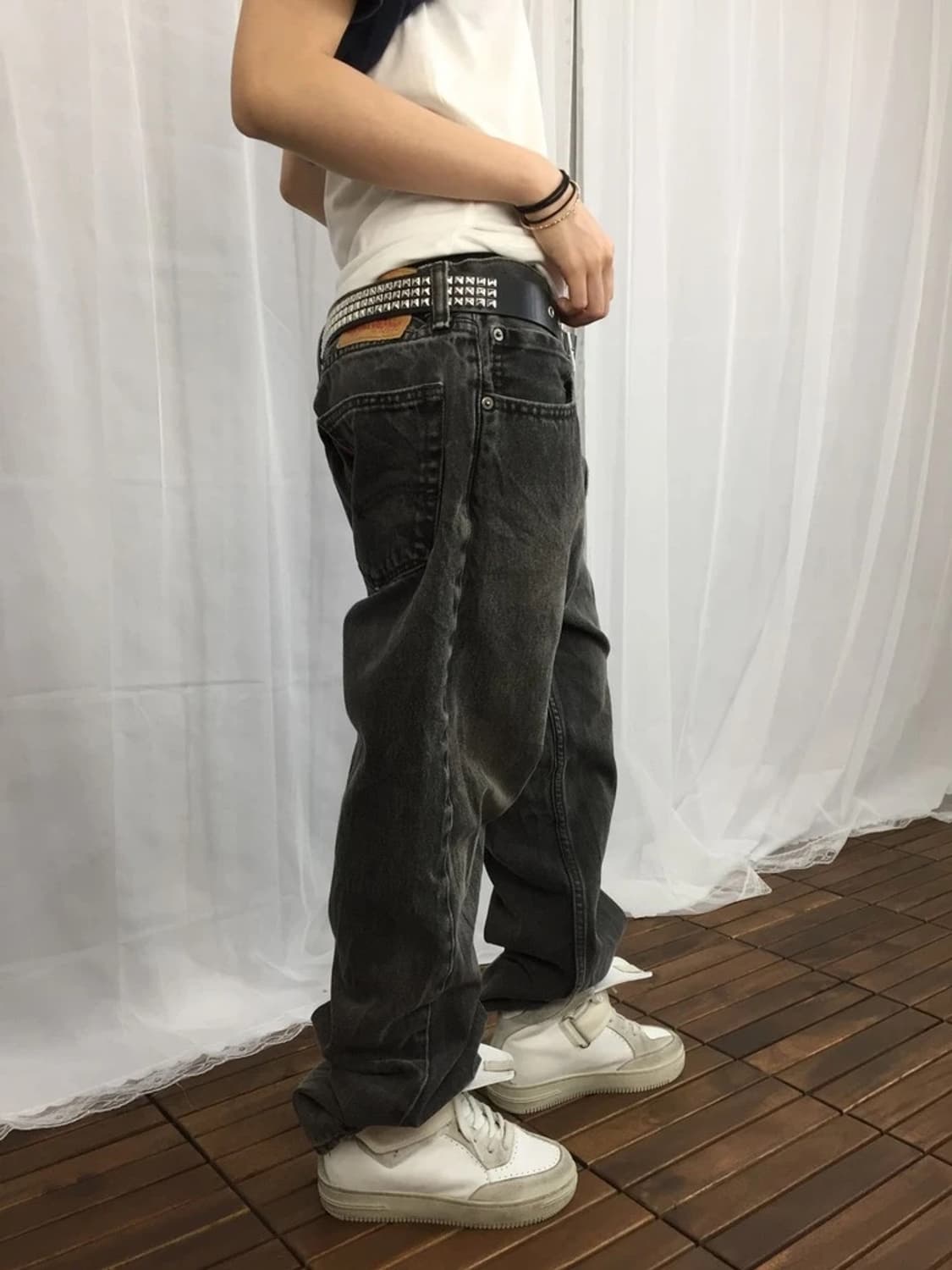Levi’s 505 Black Washed Denim Pants 상품이미지3