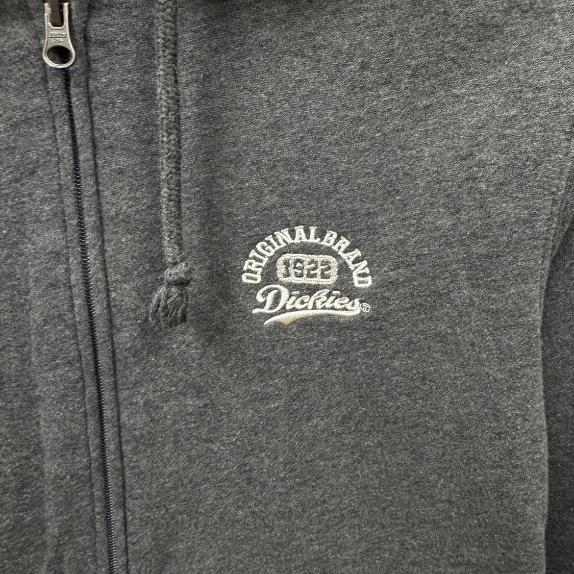 디키즈 후드 집업 전면 로고 포인트 그레이 화이트 상품이미지5