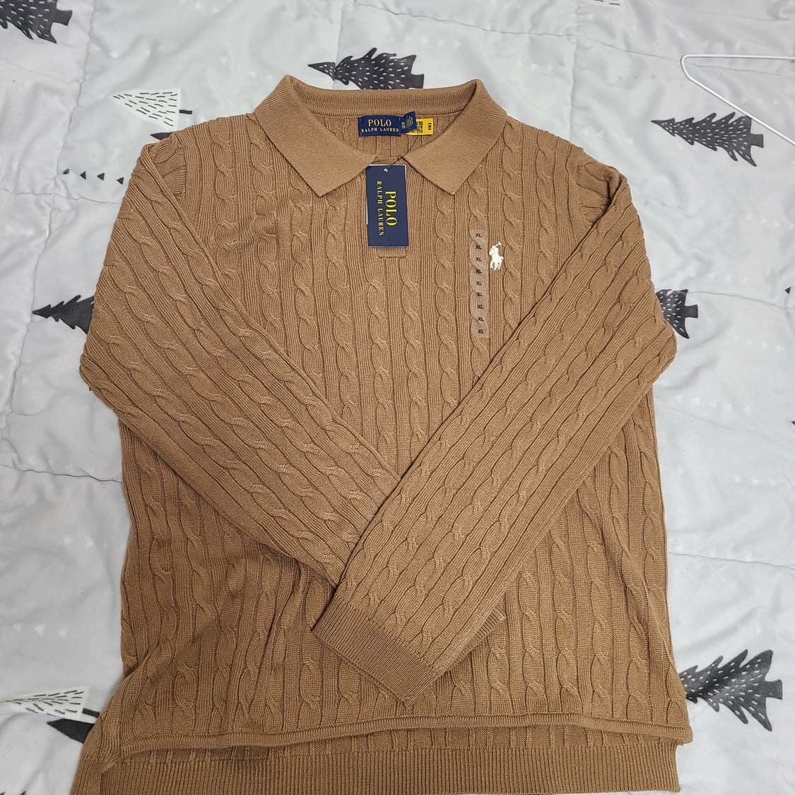 폴로 꽈배기 니트 상품이미지1