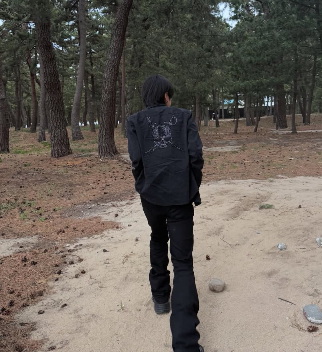 "Abordage" 00's Cubic Skull Black Shirts 상품이미지2