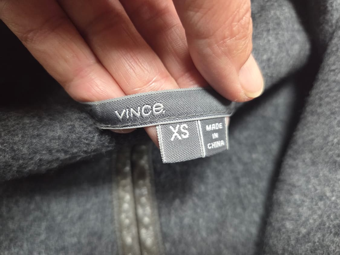 빈스(VINCE) 와이드 숄카라 가죽트리밍 울코트 44 상품이미지9