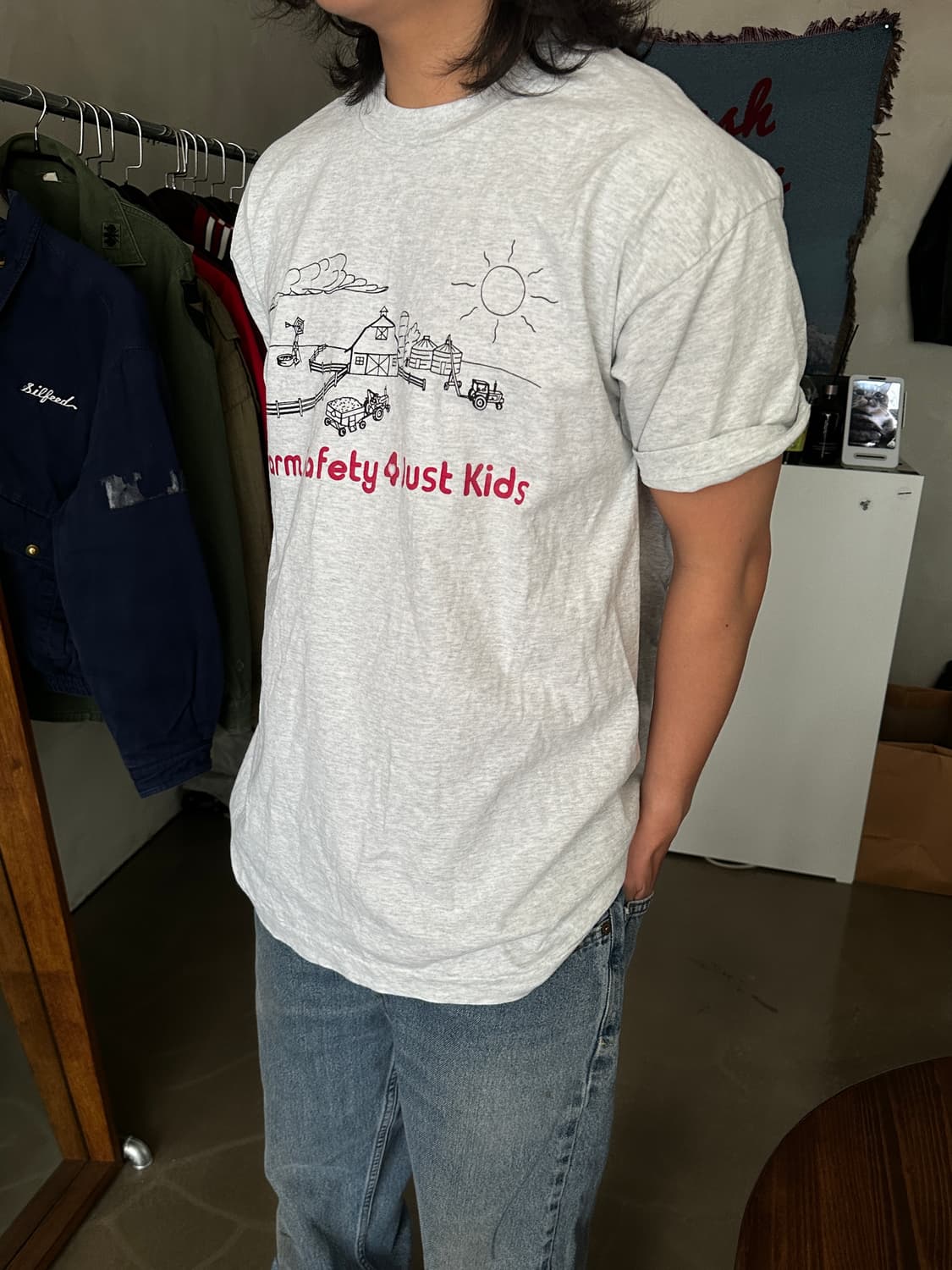 90s Fruit of the Loom 그래픽 티셔츠 상품이미지1