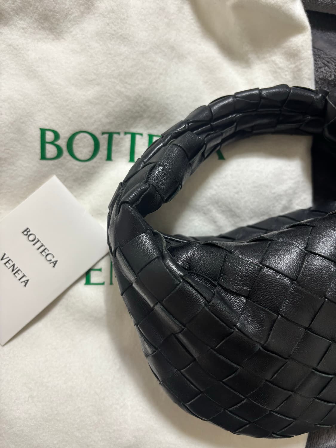 보테가베네타 조디백 미니 블랙 은장 상품이미지5