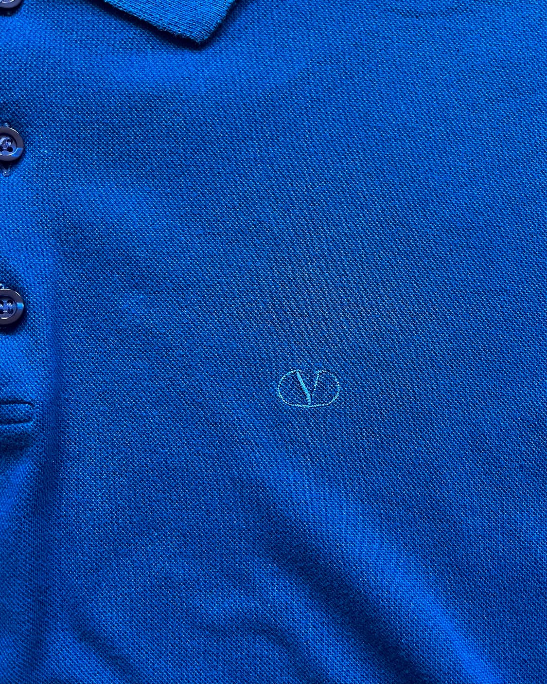 VALENTINO Italy Blue Mini Logo PK-Shirt 상품이미지5