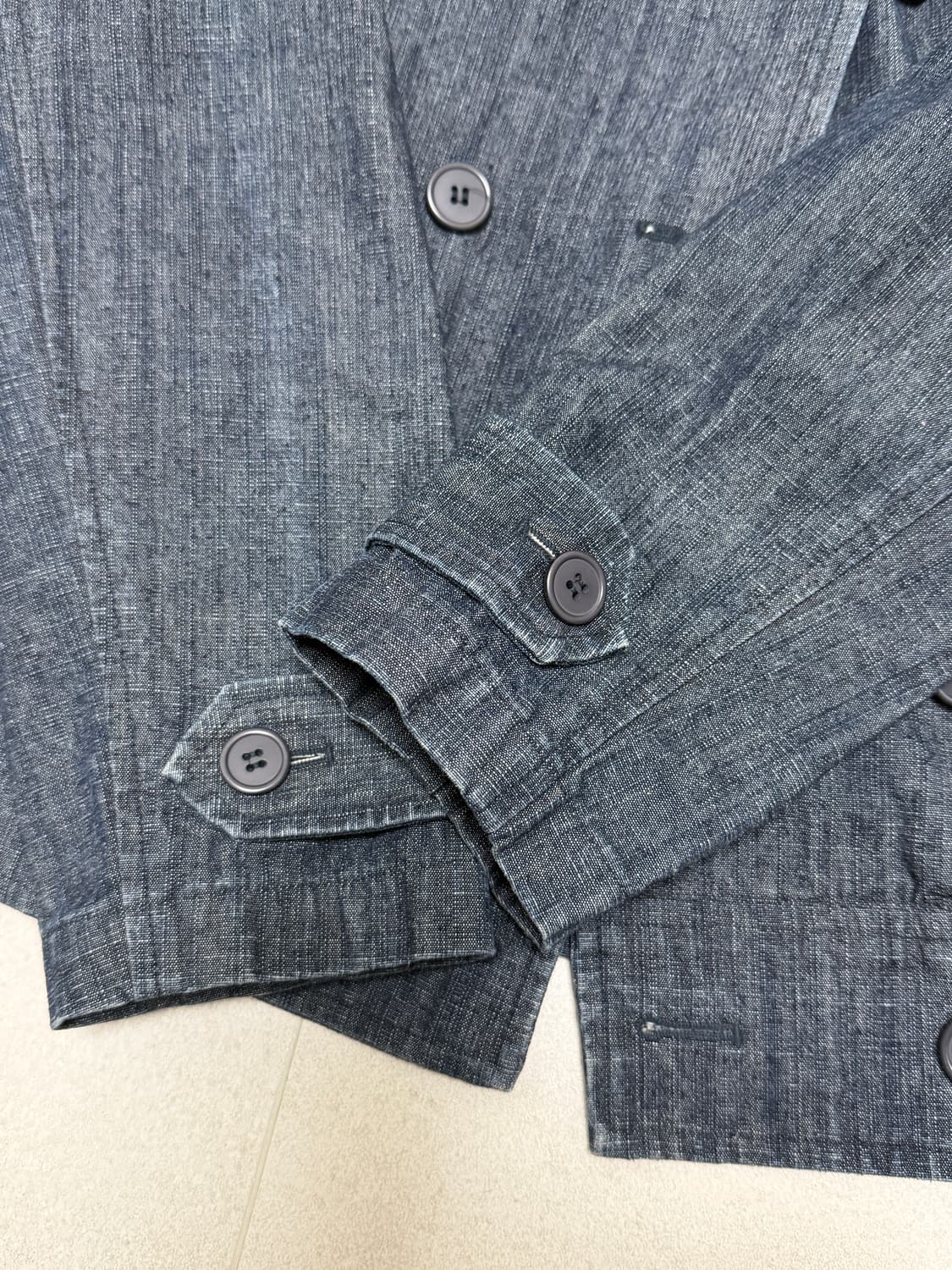 더블 버튼 데님 자켓 상품이미지5