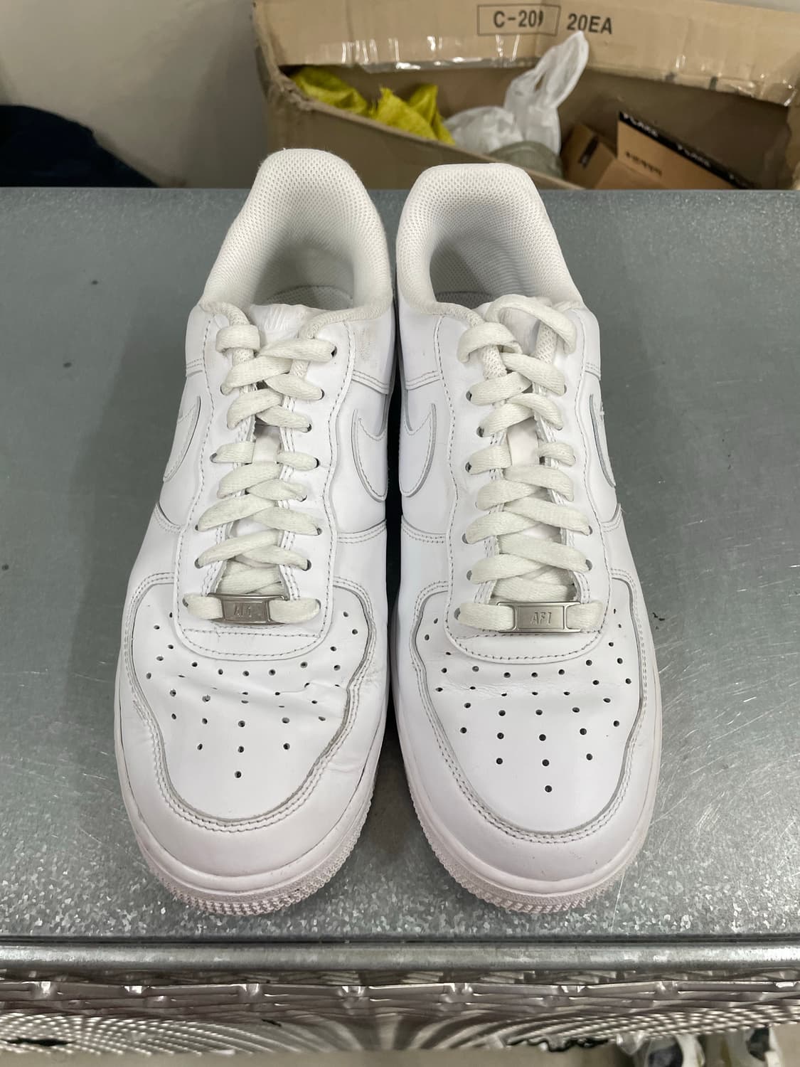 나이키 에어포스1 로우 화이트 270 상품이미지5