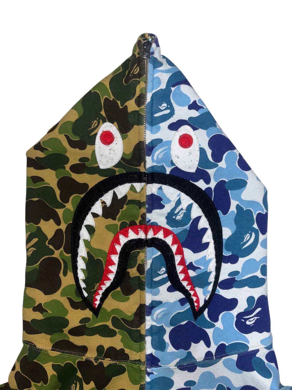 [BAPE] (판매/교신) 베이프 카모 청녹계 아수라 샤크후드집업 2XL 상품이미지4