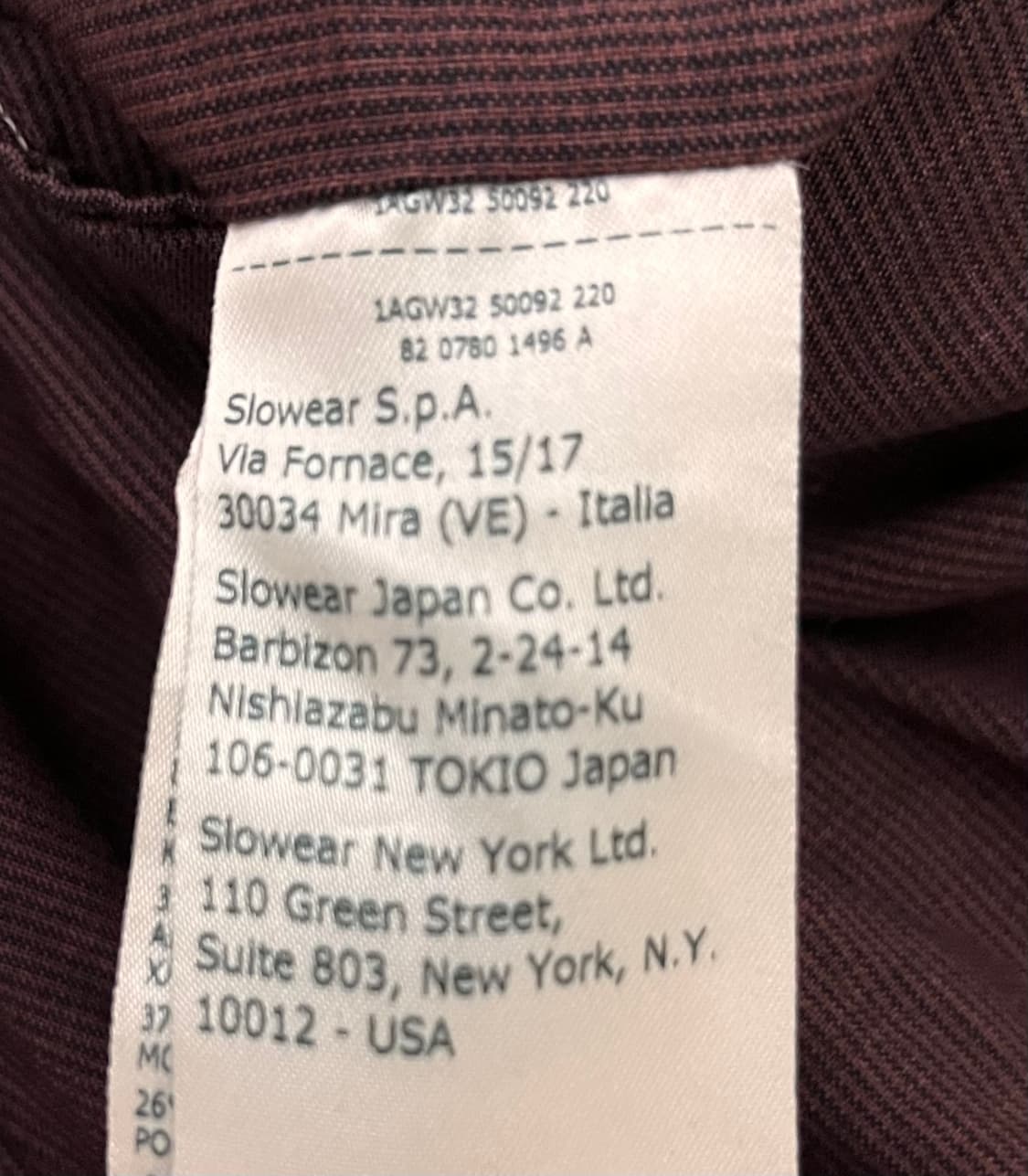 인코텍스 남성 버건디 테이퍼드핏 바지 56 상품이미지7