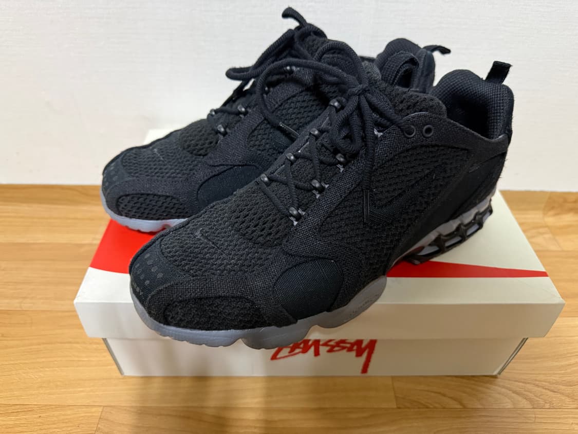 나이키 x 스투시 에어 줌 스피리돈 케이지2 블랙 판매합니다. 상품이미지1