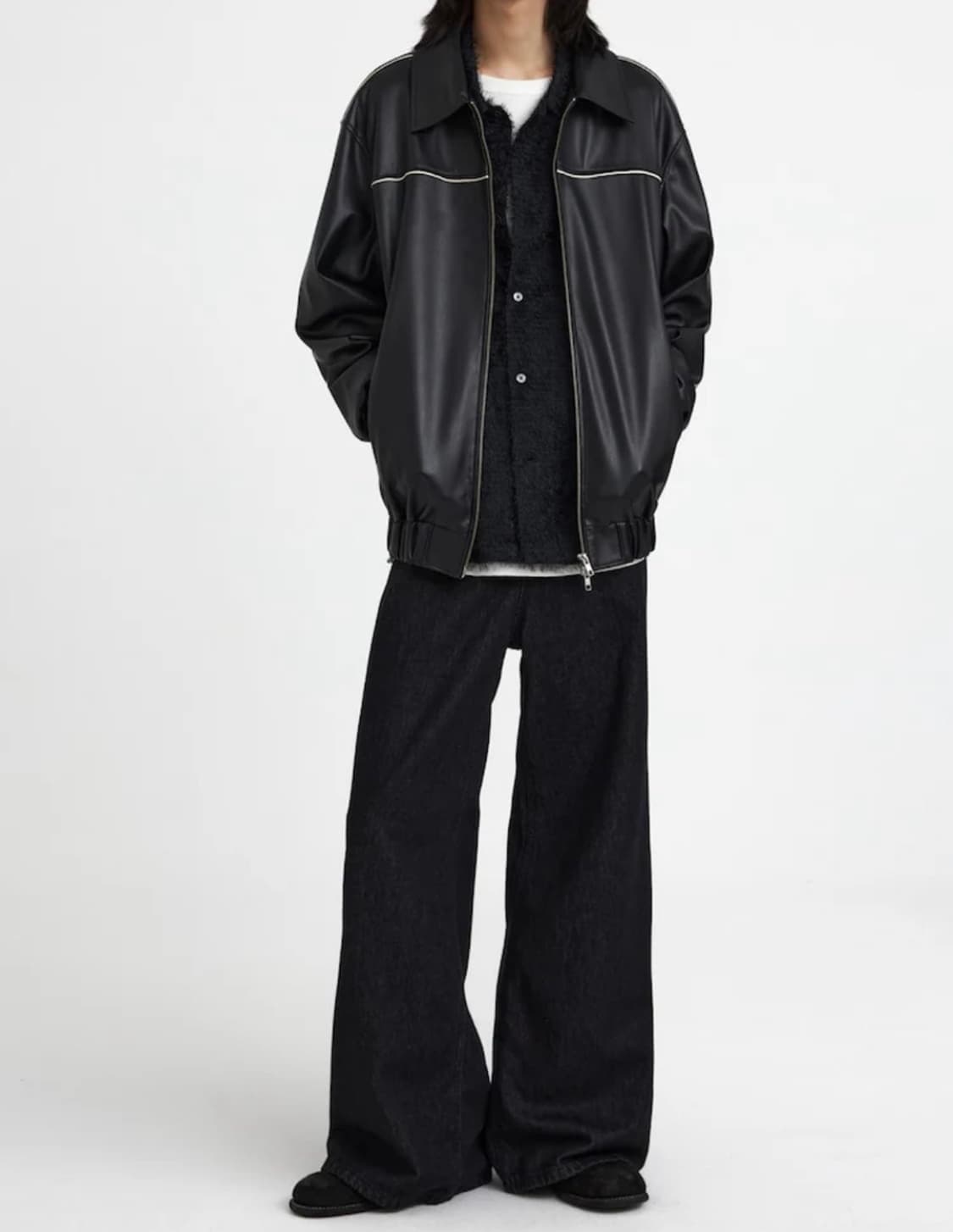 유스 레더 자켓 상품이미지3