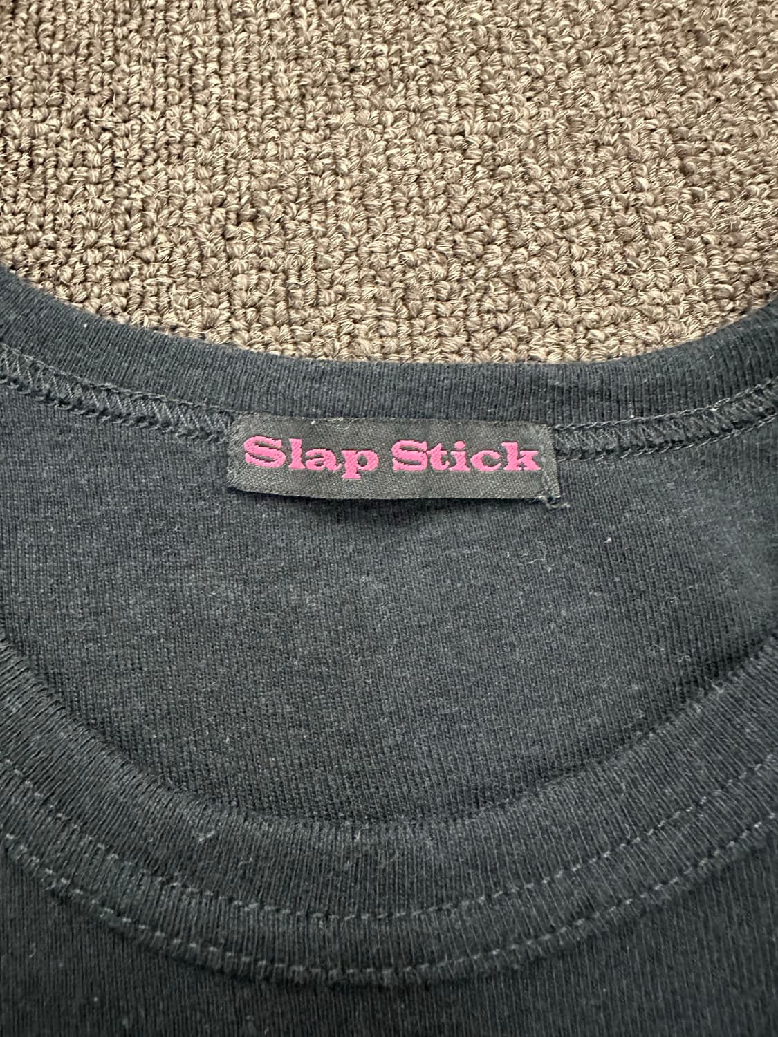 3L)Slap Stick y2k 큐빅 블랙 나시 상품이미지3