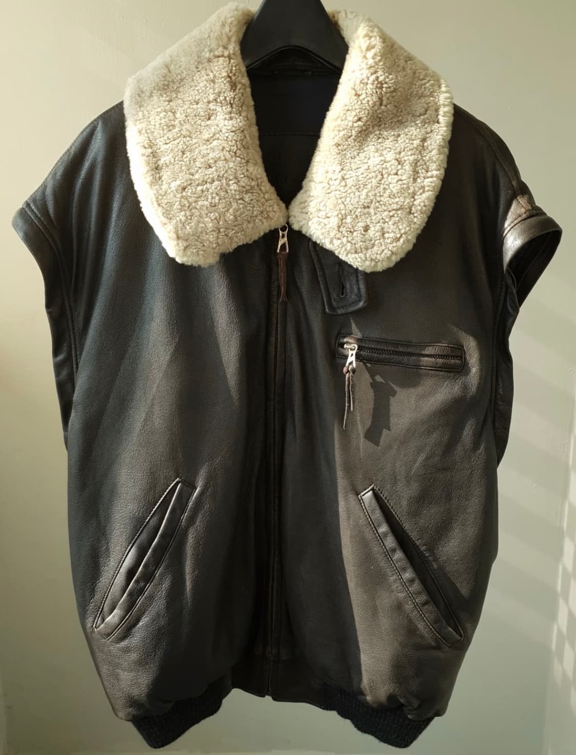 BMW 레더 봄버자켓 (엘크스킨) 상품이미지4