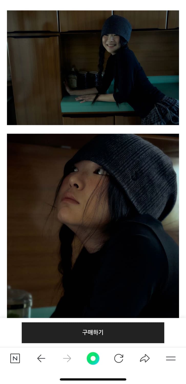 시오 비니 PUFF LOOP BEANIE [CHARCOAL] 상품이미지4