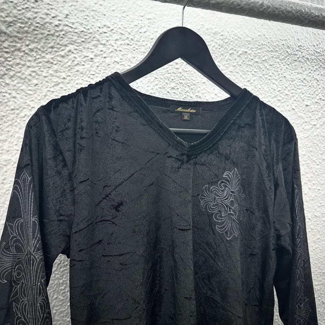 Cross velvet long sleeve 상품이미지2