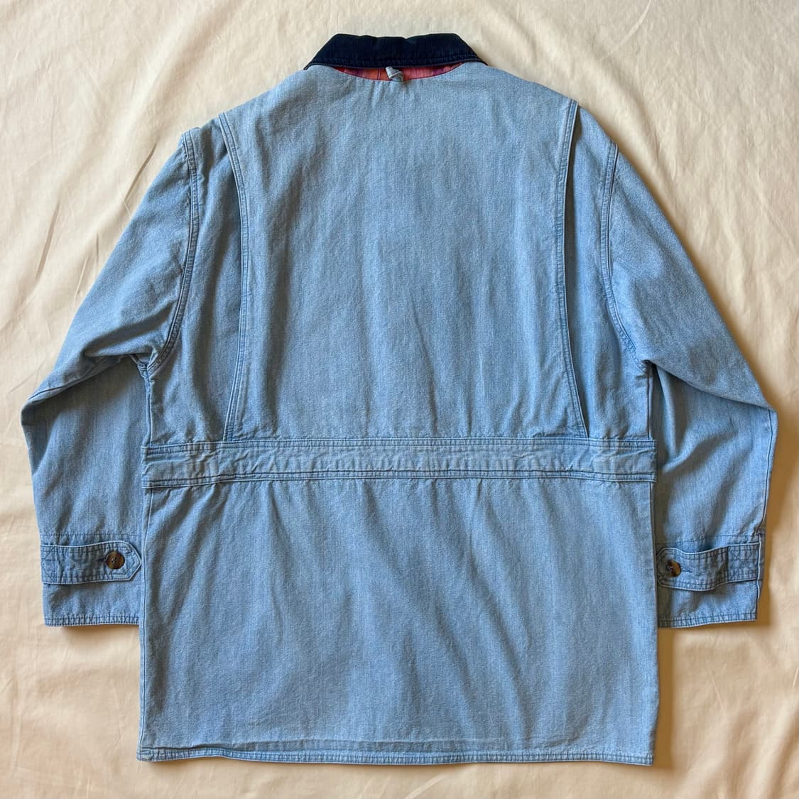 [102-105] 80s USA EAST WEST 샴브레이 데님 헌팅자켓 상품이미지9