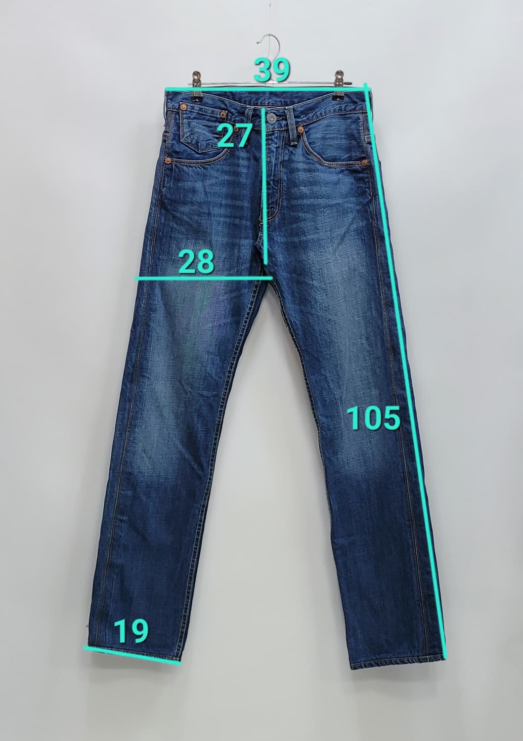 LEVI'S 리바이스 505 레귤러 스트레이트핏 데님 청바지 / 남 30 상품이미지9