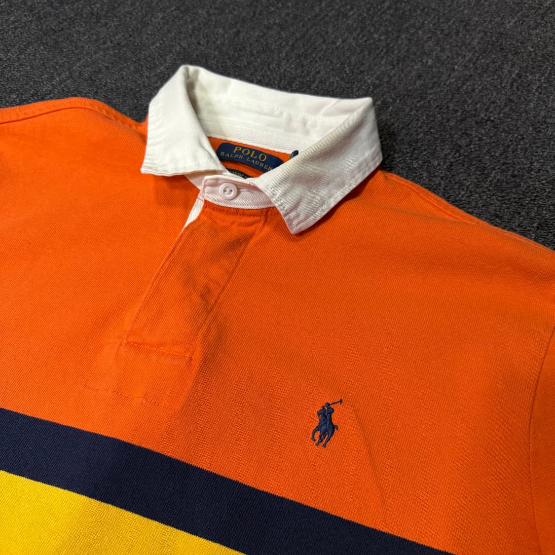 폴로 랄프로렌 오렌지 럭비 셔츠  상품이미지5