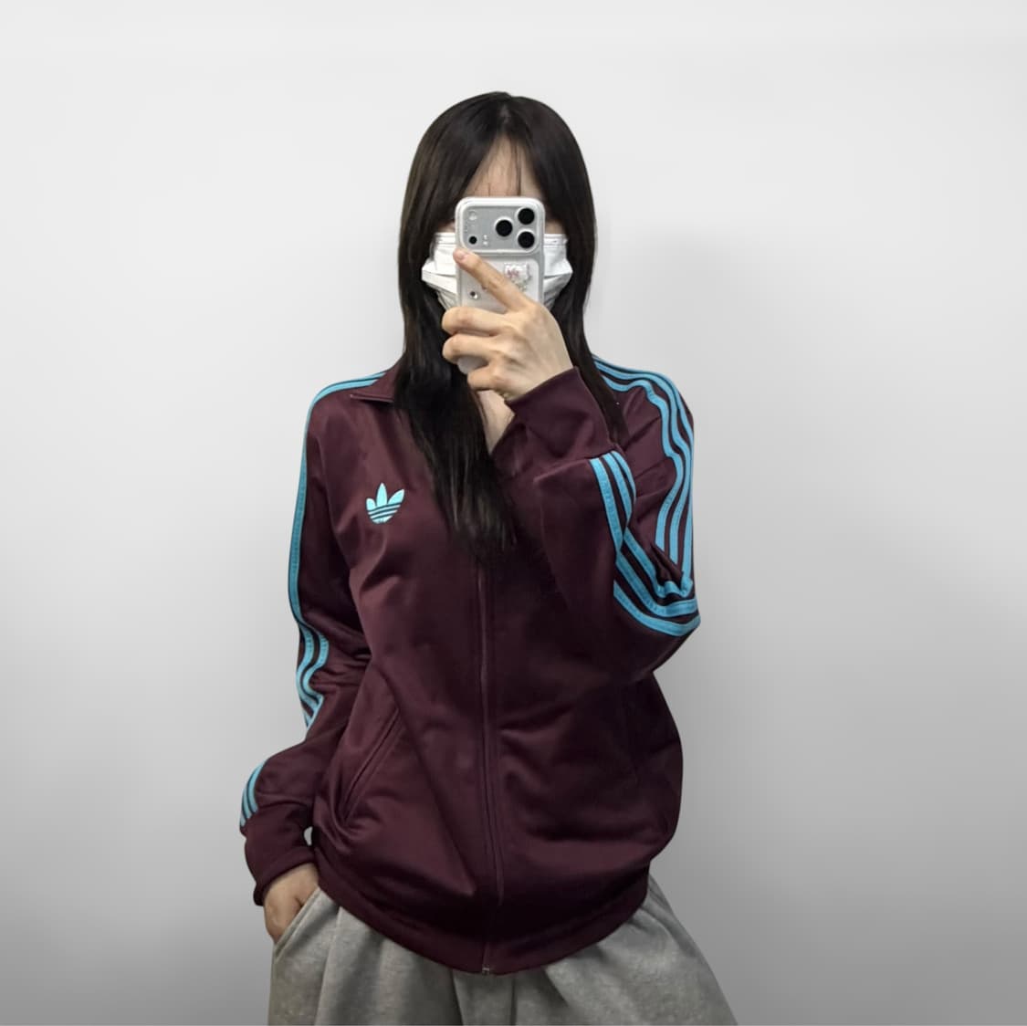 아디다스 og 파이어버드 트랙탑 져지 마룬 버건디 상품이미지1