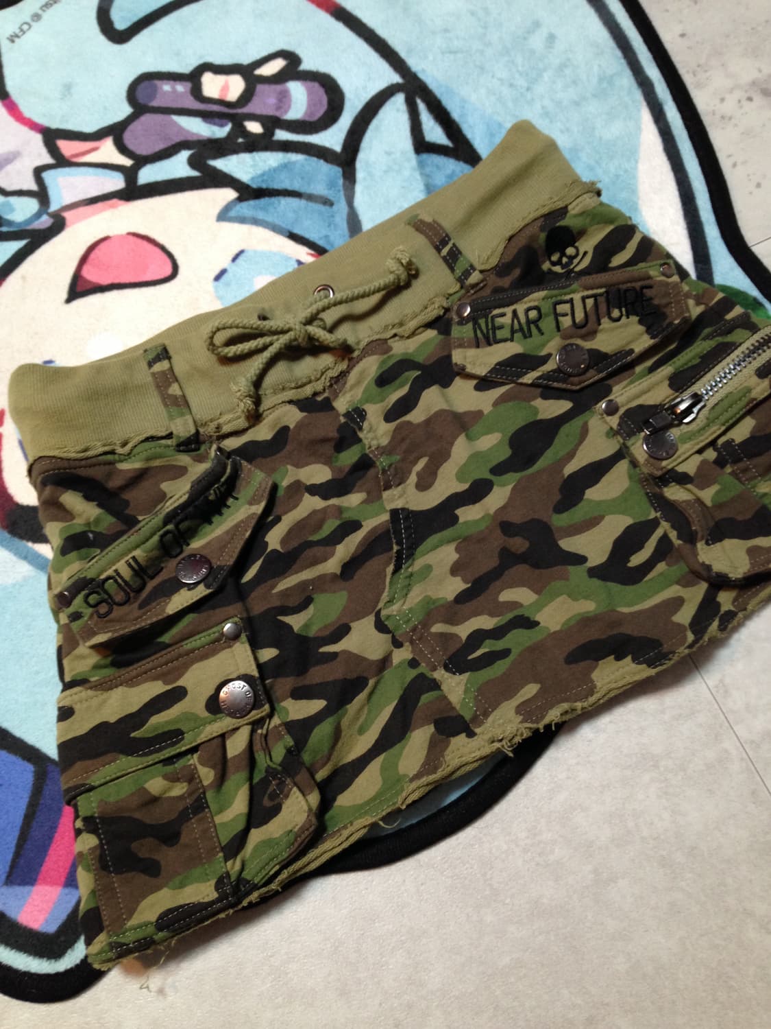 고스트오브할렘 펑크 카모 스커트 상품이미지2