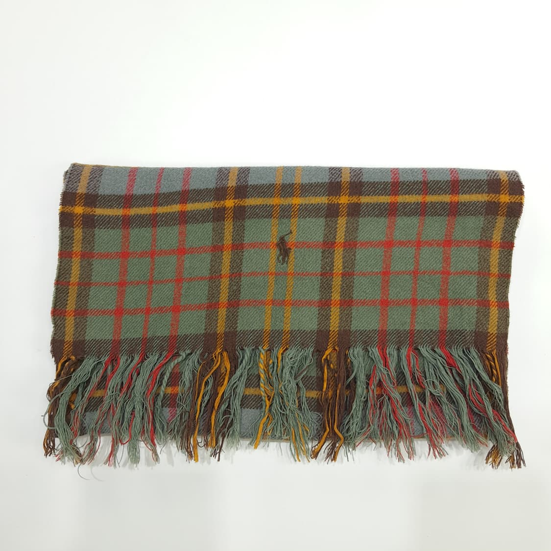 MX107 폴로 랄프로렌 클래식 하이랜드체크 프랑스코튼 스카프 숄 머플러 상품이미지7