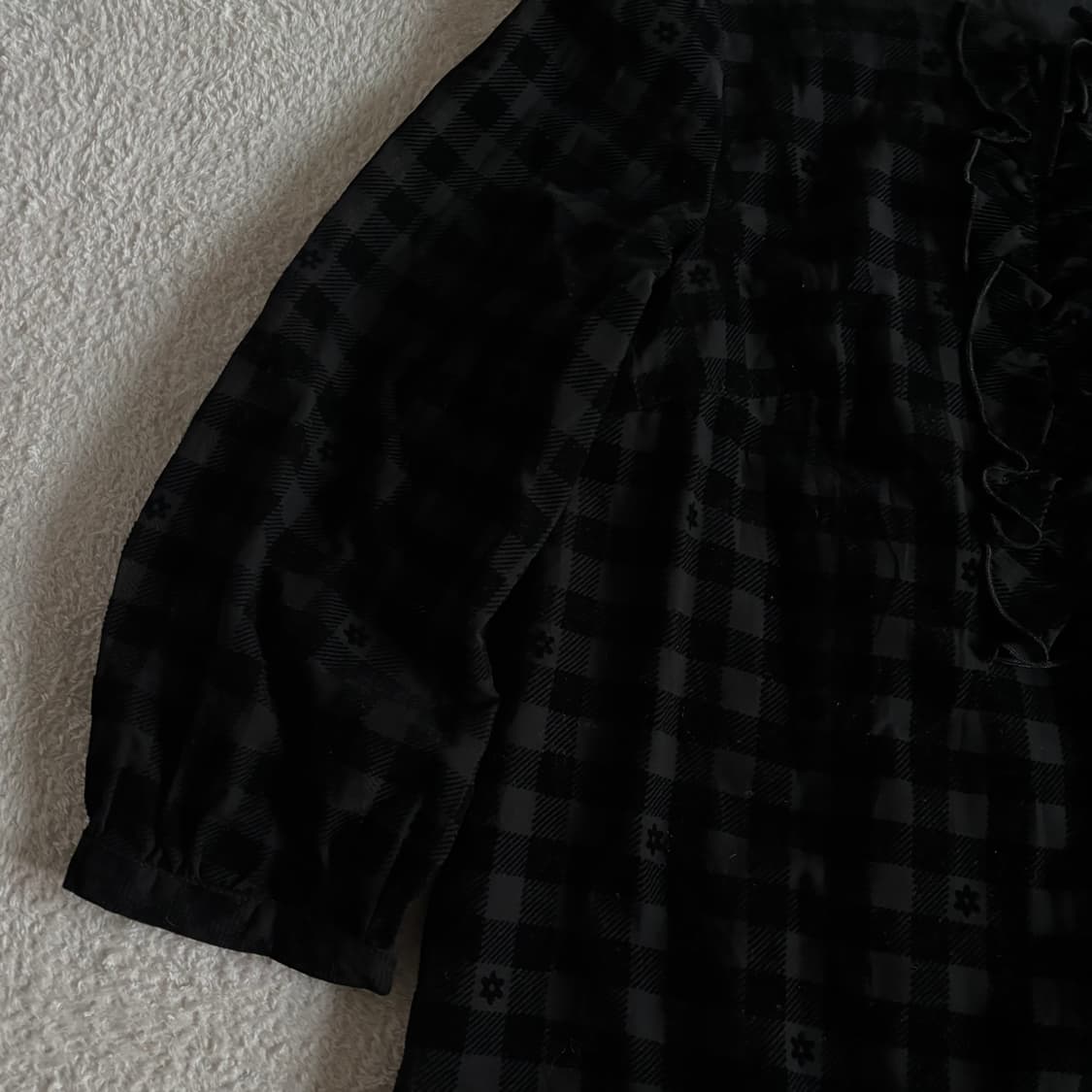 일본빈티지 갤러리 비스콘티 고딕 체크 탑 상품이미지3