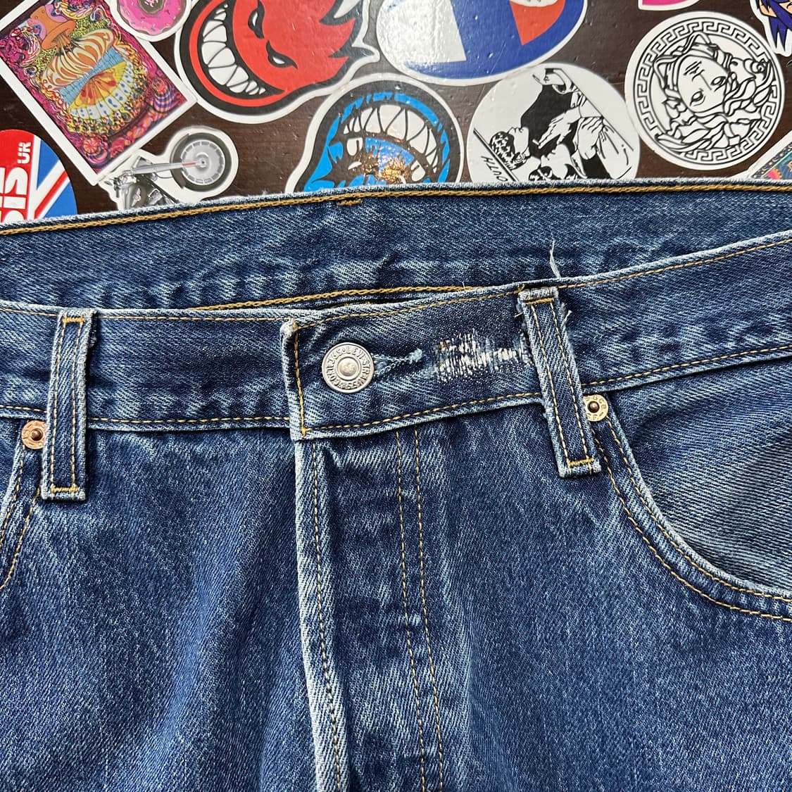 Early 00s 리바이스 501 블루 진 데님 팬츠 36 상품이미지6