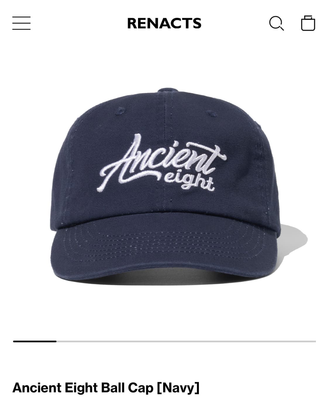 2025 리넥츠 볼캡 네이비 상품이미지1