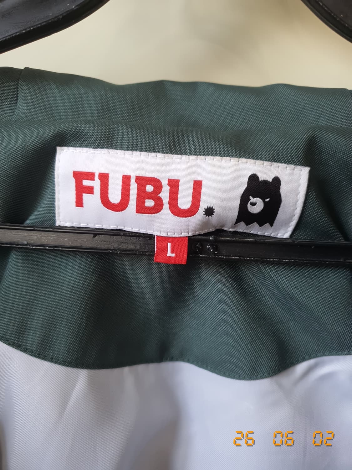 FUBU(후부) 후드점퍼 L 다크그린 상품이미지3
