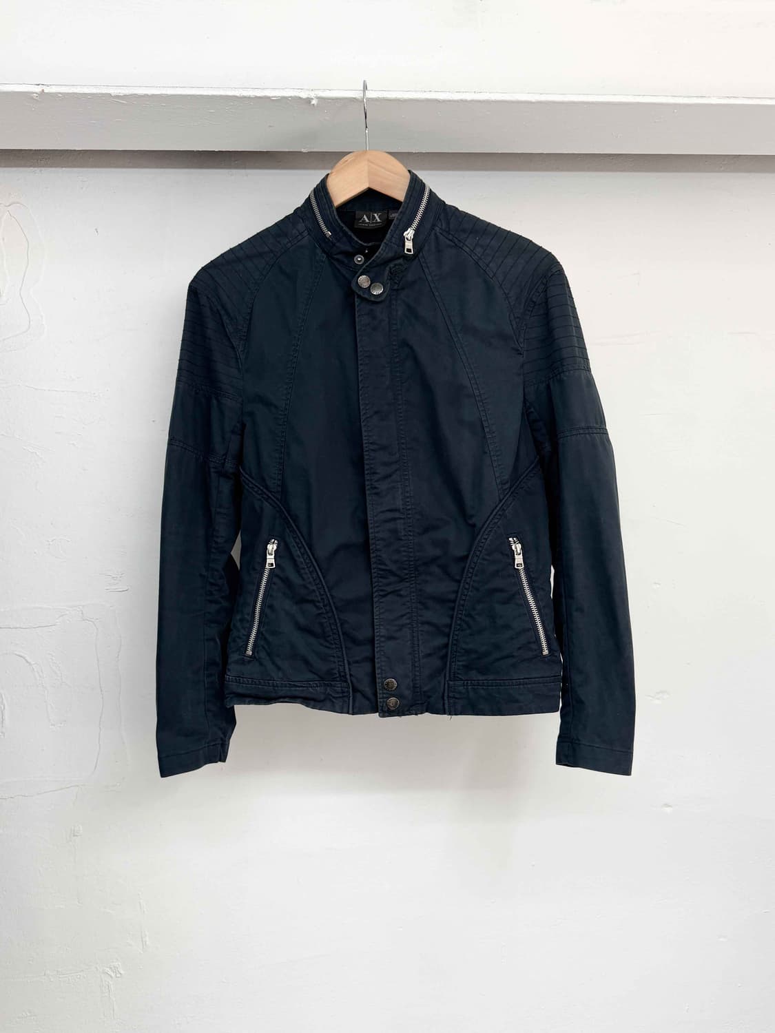 00s 아르마니 익스체인지 코튼 바이커자켓 상품이미지1
