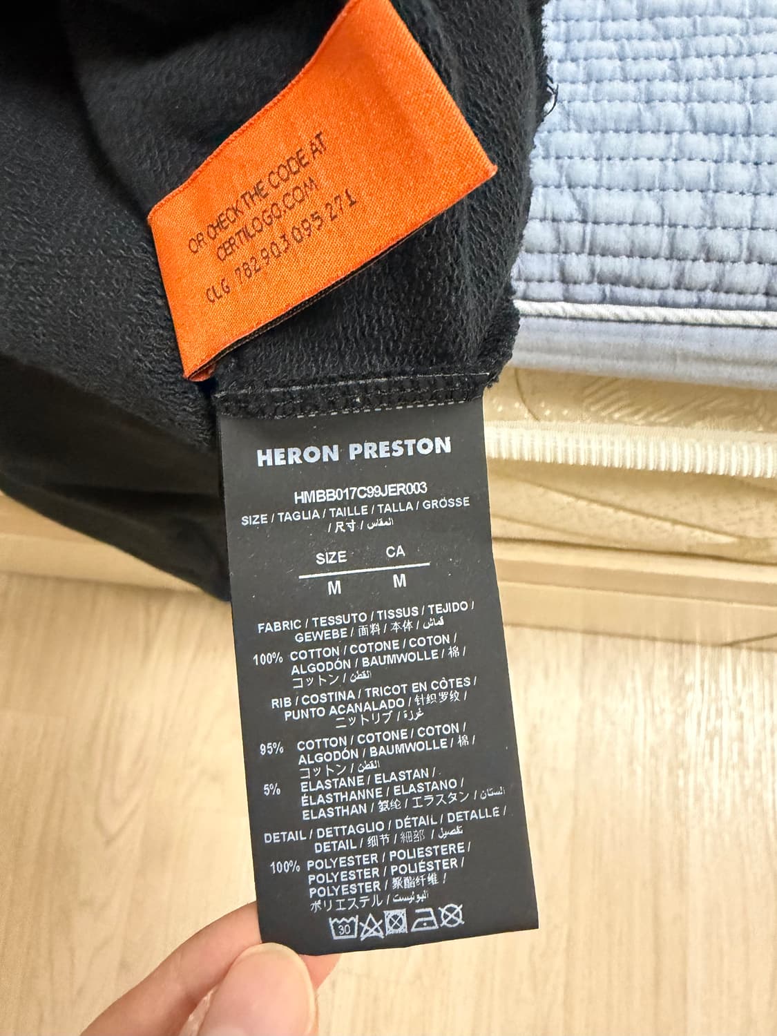 헤론 프레스톤 후드티 블랙 M사이즈 상품이미지3