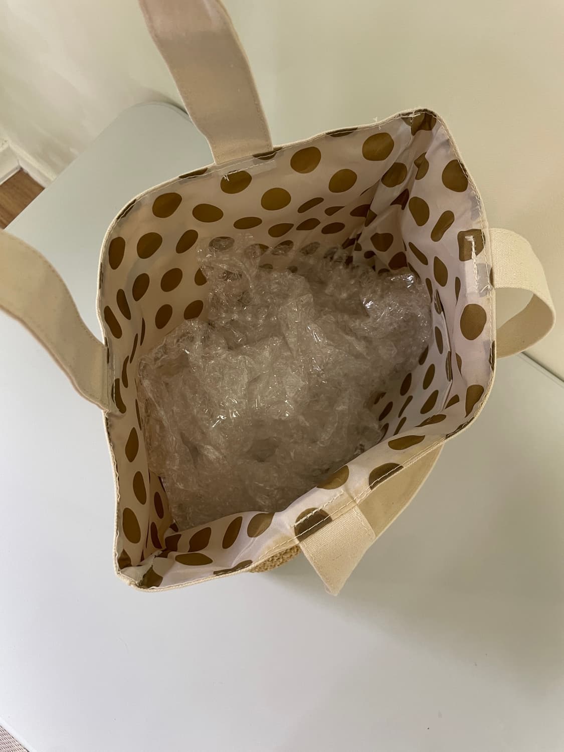 츠모리치사토 캔버스 라탄 토트백 상품이미지7