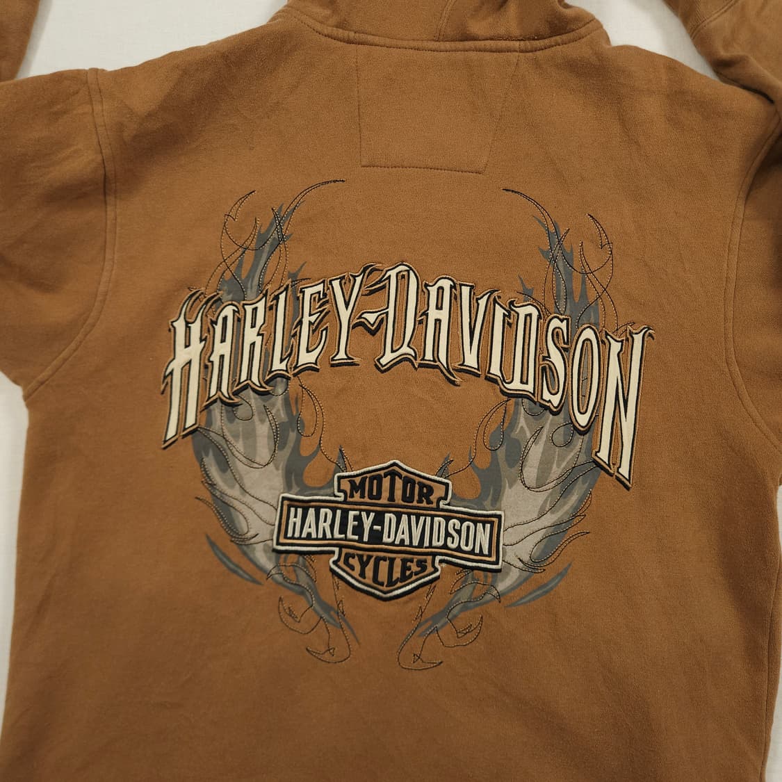 XL(105) 할리 데이비슨 빈티지 자수 후드집업 상품이미지3