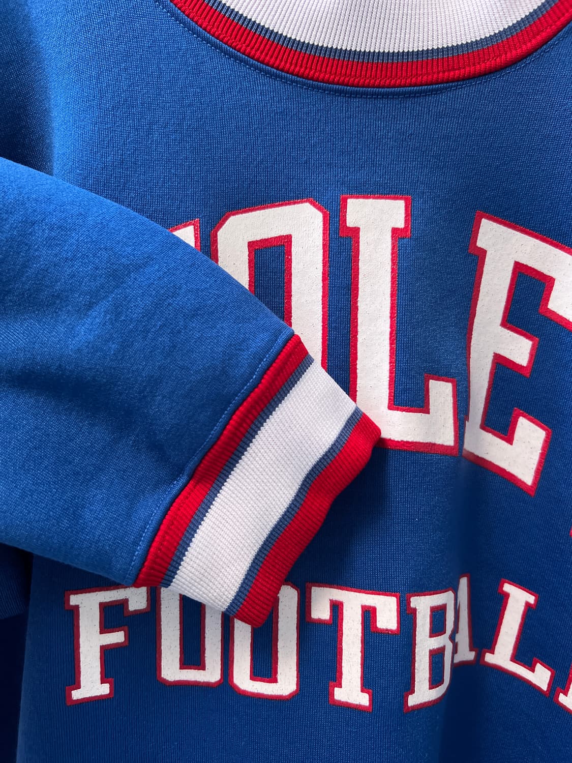 [2XL]80's 챔피온 USA Made FOLEY 풋볼 나일론 스웻셔츠 상품이미지3