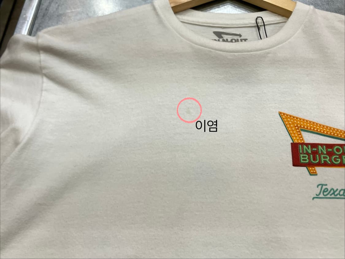 (M) In N Out 인앤아웃 버거 텍사스 빈티지 반팔티 상품이미지7