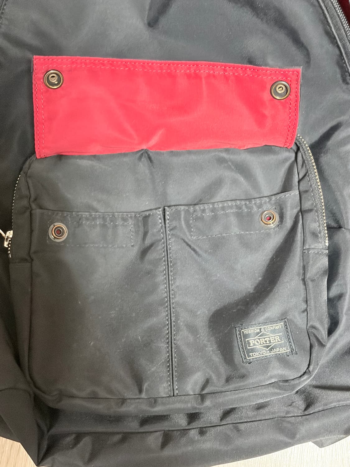 요시다 포터 x ILS 콜라보 헬멧백팩 (블랙/레드) 상품이미지4